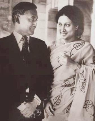 Khaleda Zia With Her Husband Ziaur Rahman