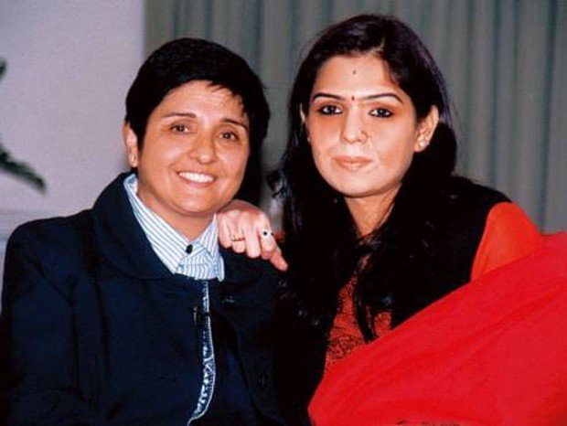 Kiran Bedi With Her Daughter Saina aka Sukriti