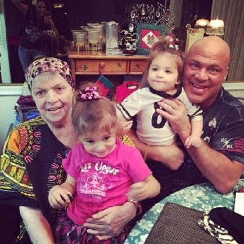 Kurt Angle with his mother Jackie