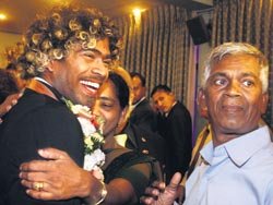 Lasith Malinga parents