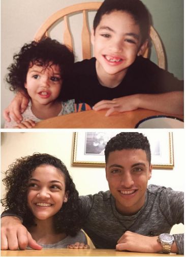 Laurie and her brother