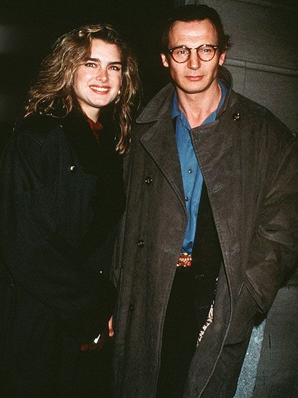 Liam Nesson With His Ex-Girlfriend Brooke Shields