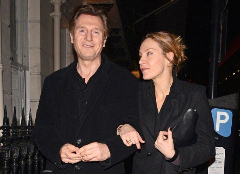 Liam Nesson With His Ex-Girlfriend Freya St. Johnston