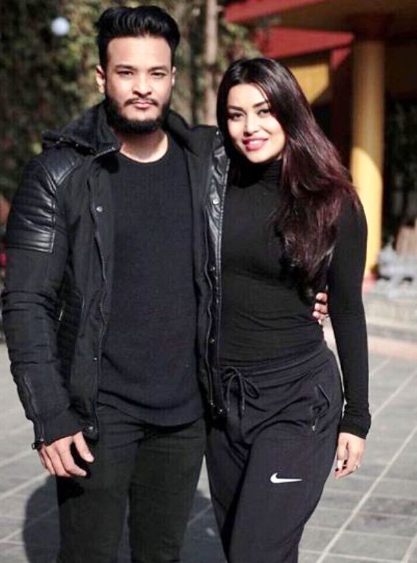 Malina Joshi with Sushant Pradhan