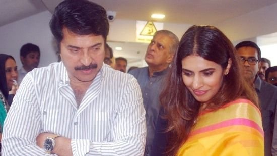 Mammootty with his daughter