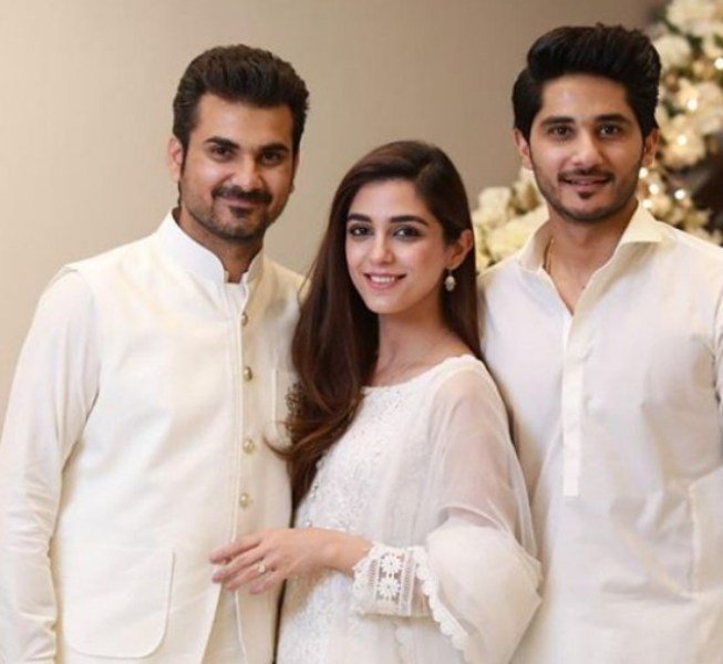 Maya Ali with her Brothers