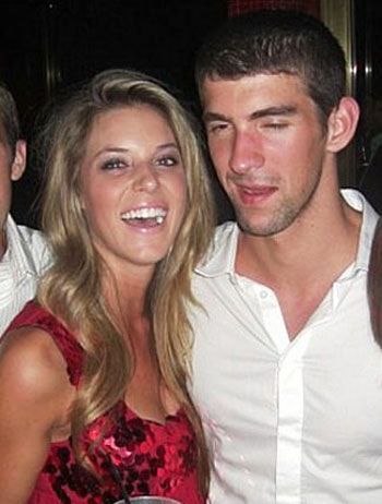 Michael Phelps with his Ex-girlfriend Carrie Prejean