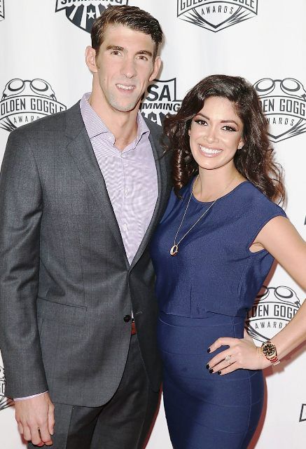 Michael Phelps with his girlfriend Nicole Johnson