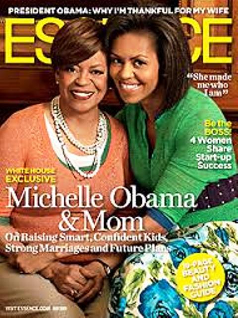 Michelle Obama with her mother