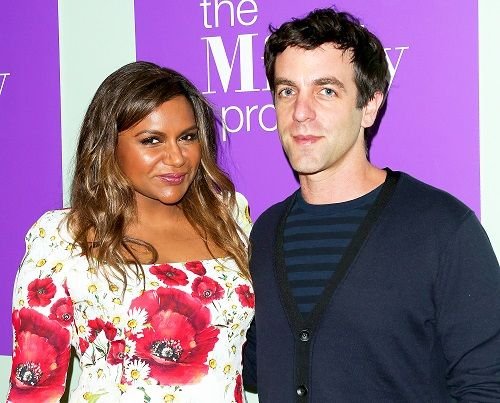 Mindy Kaling with B.J. Novak