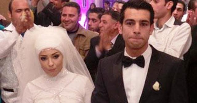 Mohamed Salah with His Wife