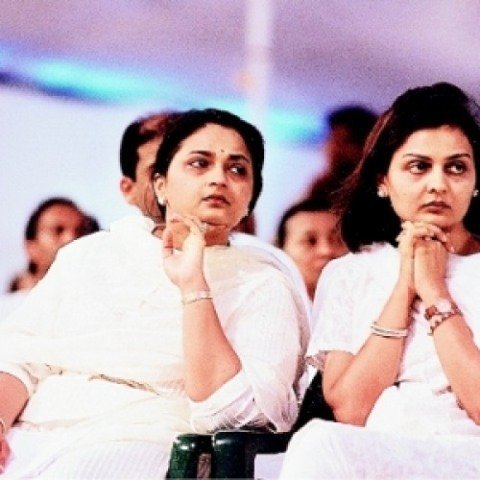 Mukesh Ambani sisters Nina (right) and Deepti (left)