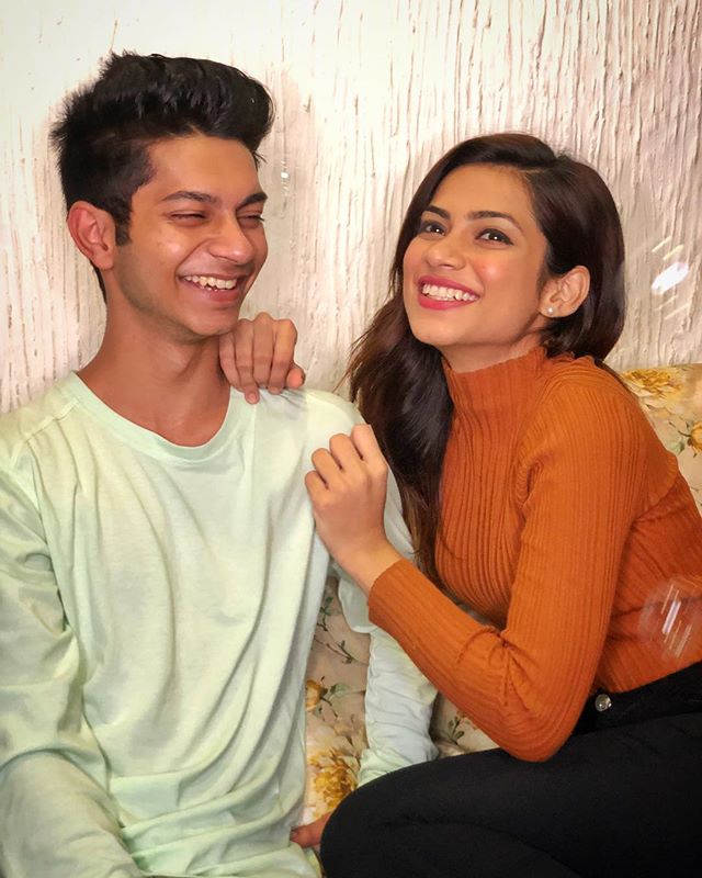 Nagma Mirajkar with her brother