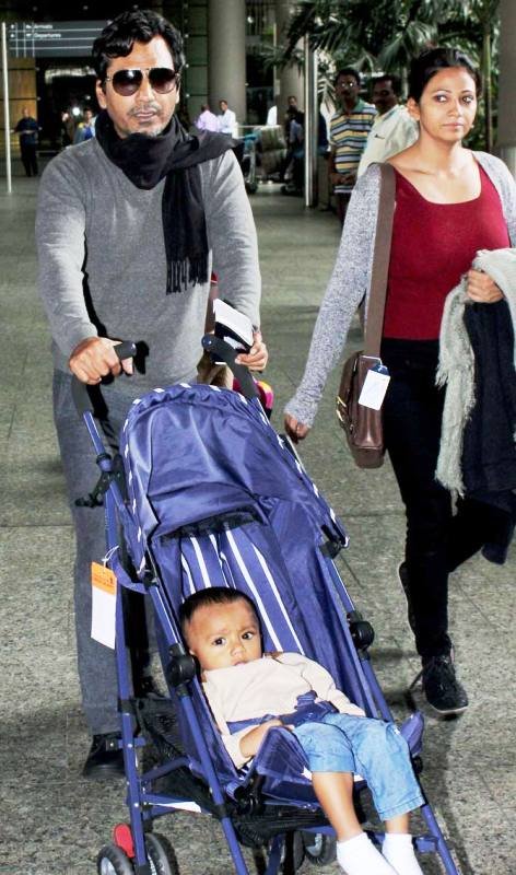 Nawazuddin Siddiqui With His Wife And Son Yaani