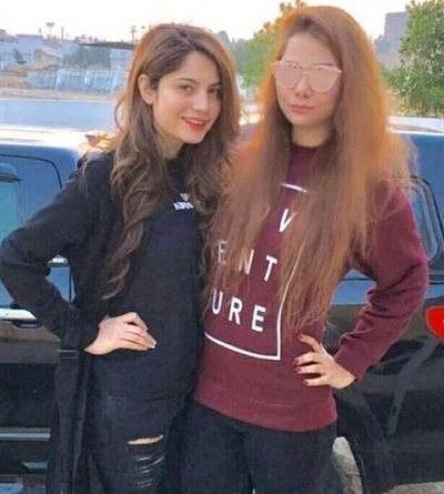 Neelam with her sister