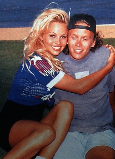 Pamela Anderson with her brother