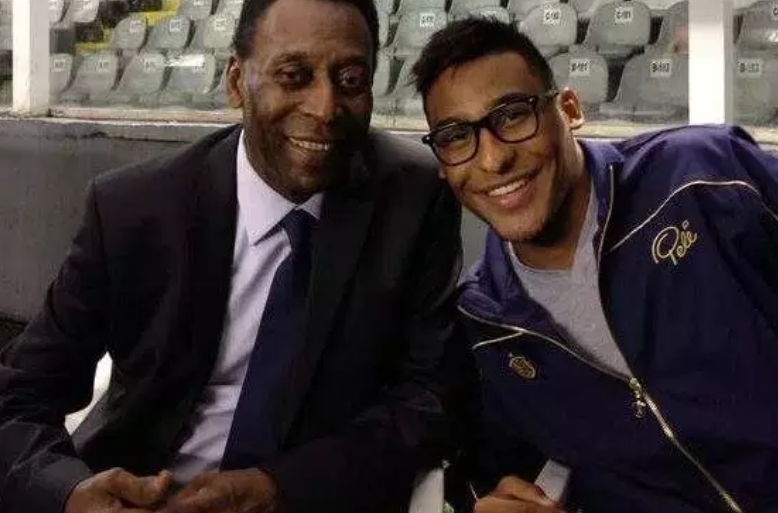 Pele with his son Joshua