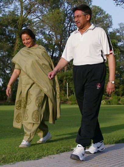Pervez Musharraf With His Wife