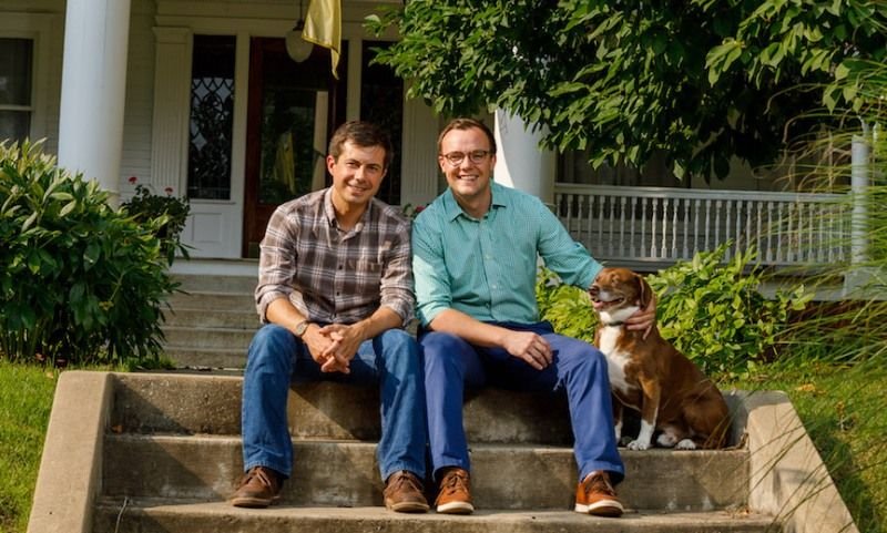 Pete Buttigieg With His Husband Chasten Glezman