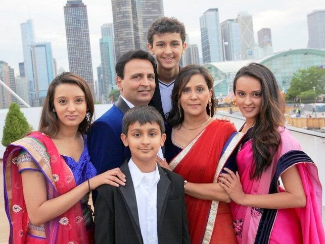 Priyanka Shah with her family