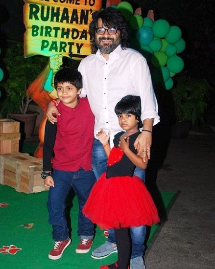 Pritam Chakraborty with his children