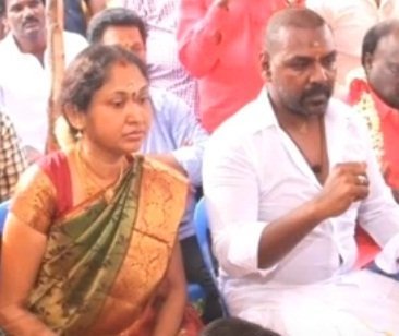 Raghava lawrence with his wife Latha