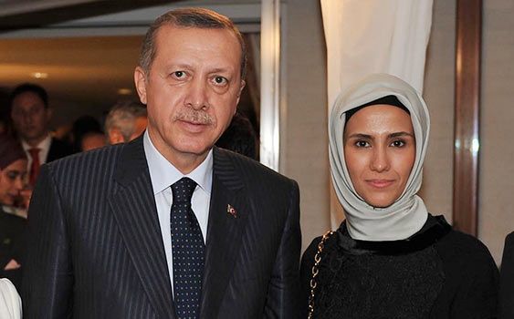 Recep Tayyip Erdou011fan with his daughter