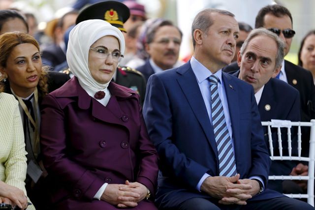 Recep Tayyip Erdou011fan with his Wife