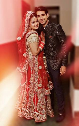 Rishi Dev with his sister