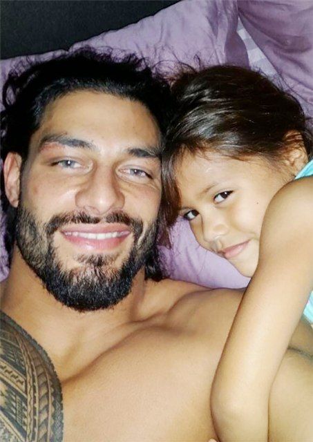 Roman Reigns With His Daughter