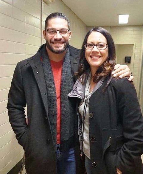 Roman Reigns With His Sister Vanessa