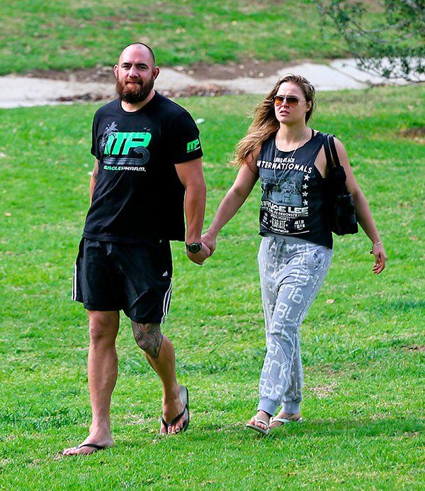 Ronda Rousey With Travis Browney