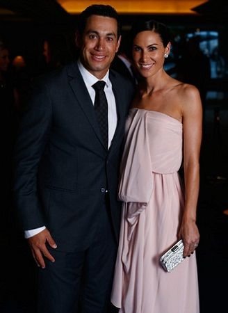 Ross Taylor with his wife