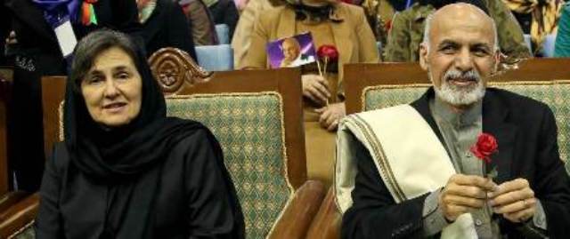 Rula Ghani and Ashraf Ghani