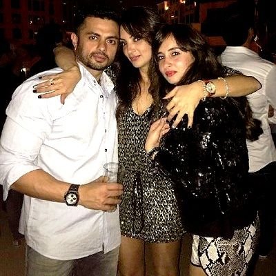 Seema Khan with her brother & sister