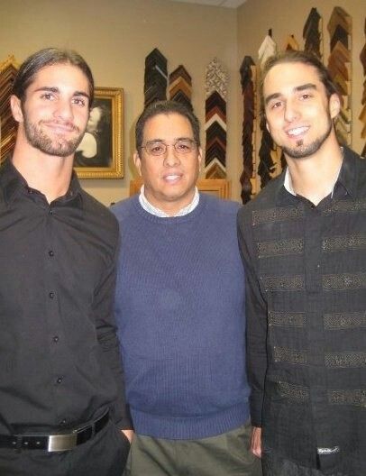 Seth Rollins with father and brother