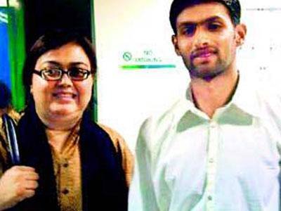 Shoaib Malik with his Ex-wife Ayesha Siddiqui