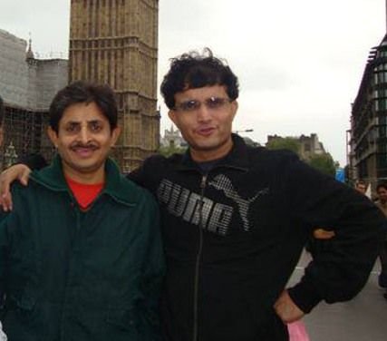 Sourav Ganguly with his brother Snehasish