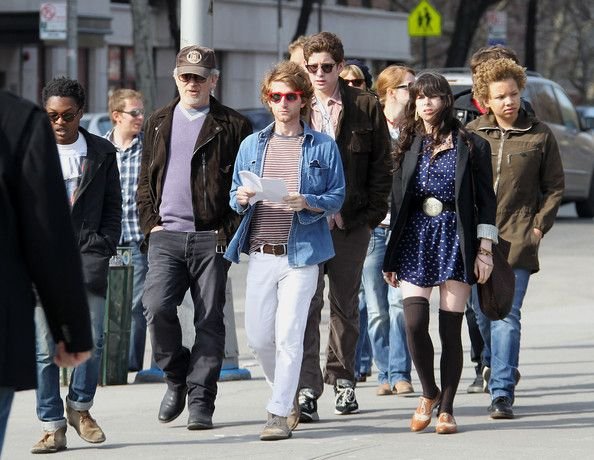 Steven Spielberg with wife and Children