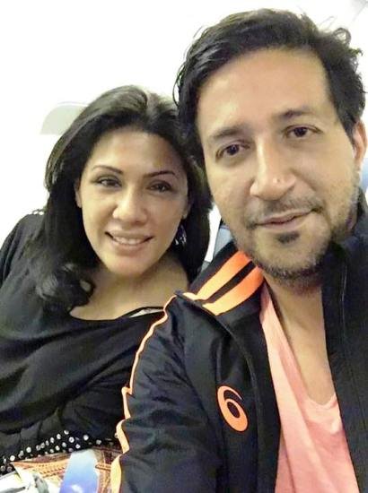 Sulaiman Merchant with his wife