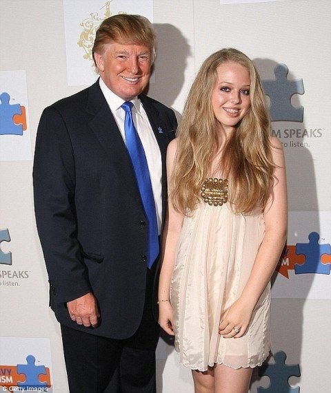Tiffany Trump with her father Donald Trump