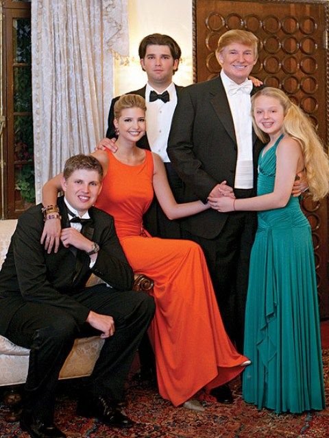 Tiffany Trump with her siblings