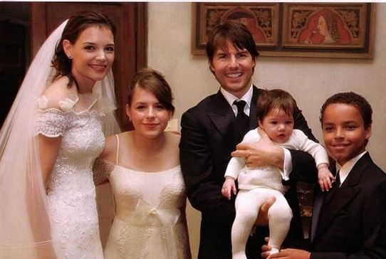 Tom Cruise with his Ex-wife Katie Holmes and his children