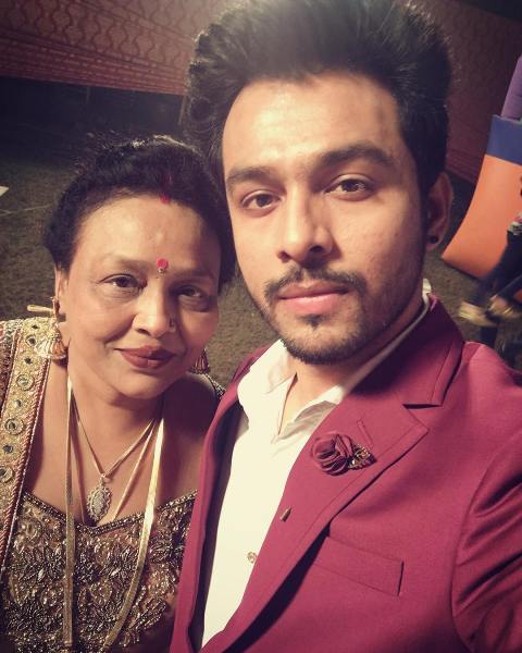 Tony Kakkar with his mother