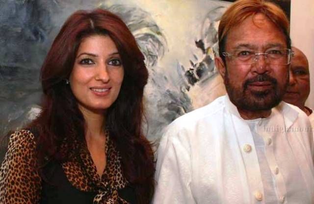 Twinkle Khanna with her father Rajesh Khanna