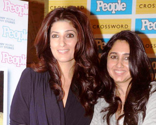 Twinkle Khanna with her sister