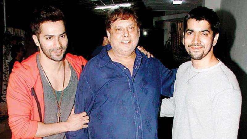 Varun Dhawan With His Father and Brother