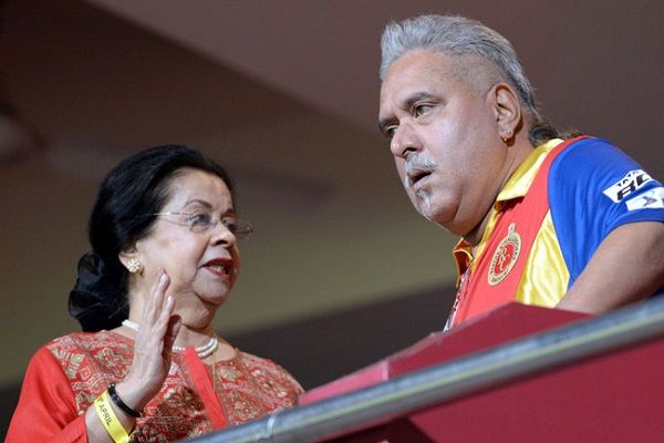 Vijay Mallya with his step mother Ritu Mallya