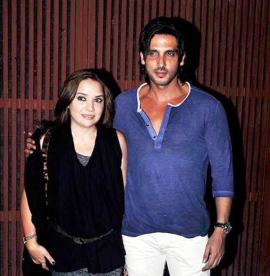 Zayed Khan with his wife